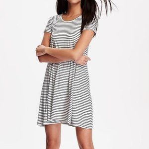 Old Navy Short Sleeve Knit Striped Swing Dress XS